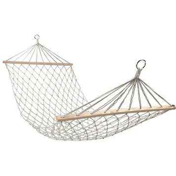 Гамак туристичний підвісний плетений 185х91 см садовий гамак з планкою на дачу для відпочинку A27-150