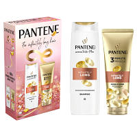 Популярний! Набір косметики Pantene Pro-V Infinitely Long Шампунь 400 мл + Бальзам-ополіскувач 220 мл (8700216614870) - Краща