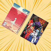 Блокнот на пружині в клітинку 48 арк. Evangelion / Євангеліон 002