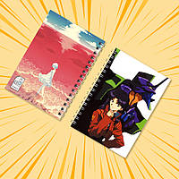 Блокнот на пружині в клітинку 48 арк. Evangelion / Євангеліон 024