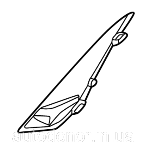 Вставка кріплення переднього парктроніка в бампер права Nissan Ariya (22-) 62256-5MP1B