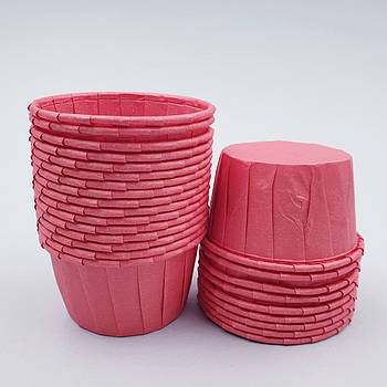 Паперова форма для мафінів із бортиком Коралова 25 шт.