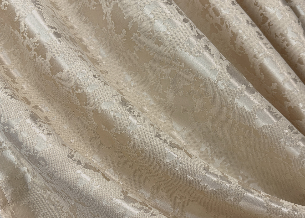 Шторна тканина льон мармур, колекція "Pavliani VO". Колір айворі. Код 1713ш, фото 1