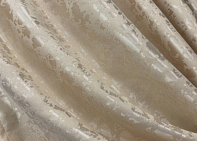 Шторна тканина льон мармур, колекція "Pavliani VO". Колір айворі. Код 1713ш