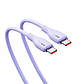Кабель Type-C на Type-C Baseus Pudding Series Fast Chargingf Data Cable (1.2m, 100W, 5A, 480 Mbps). Purple, фото 3