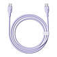 Кабель Type-C на Type-C Baseus Pudding Series Fast Chargingf Data Cable (1.2m, 100W, 5A, 480 Mbps). Purple, фото 4