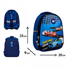 Рюкзак YES K-33 дитячий Racing Cars 550020, фото 3