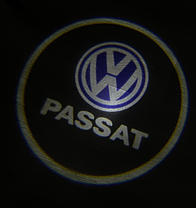 Проектор підсвічування логотипу PASSAT для дверей VW (Фольксваген) Passat (B7) 2010-2014 - Білий+Синій лого, фото 3