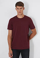 Футболка чоловіча Altitudine Італія базова однотонна без принта бордова (bordex)
