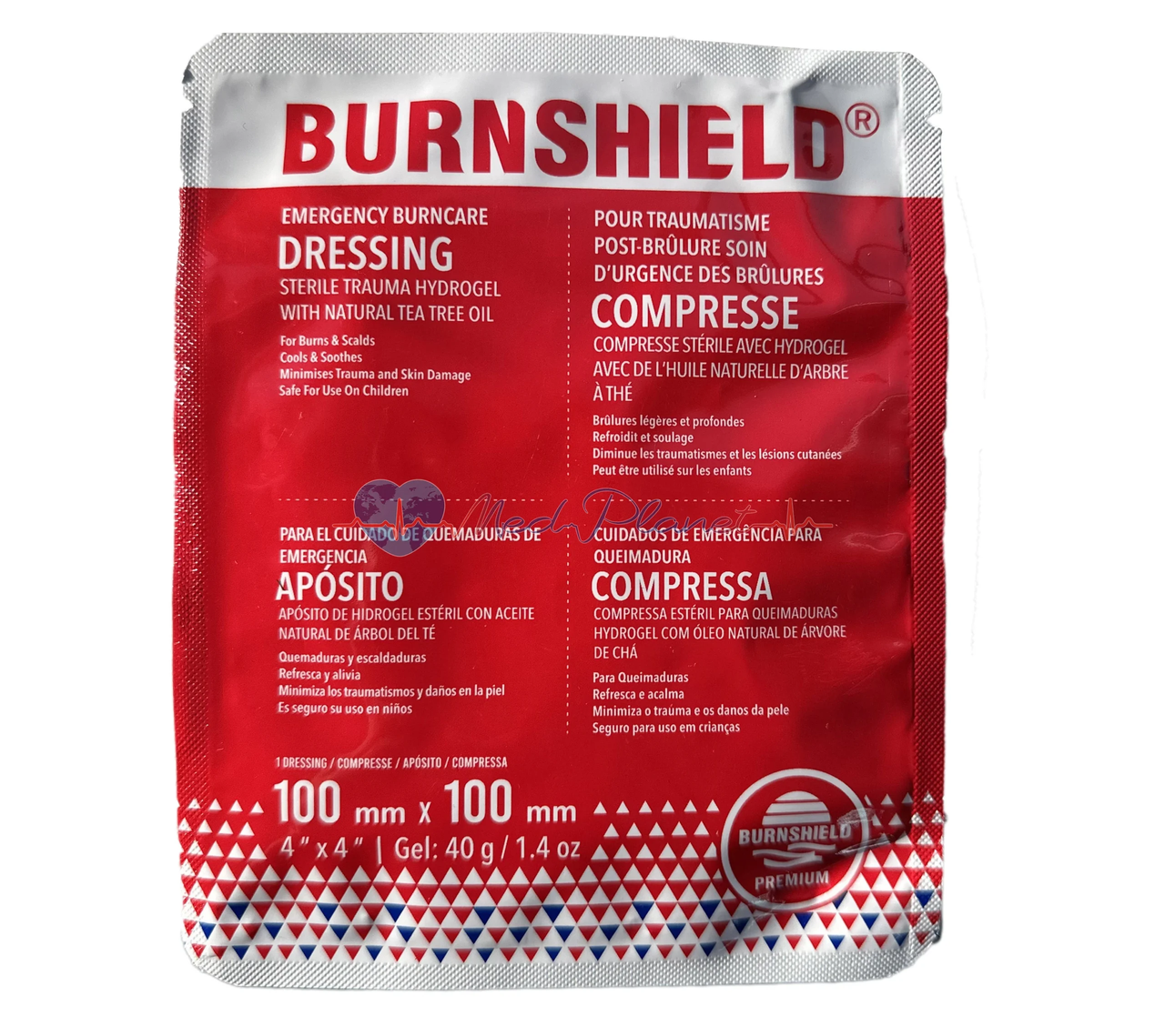 Серветка протиопікова Burnshield 10х10см