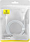 Кабель Type-C на Type-C Baseus Pudding Series Fast Chargingf Data Cable (2m, 100W, 5A, 480 Mbps). White, фото 10