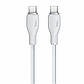 Кабель Type-C на Type-C Baseus Pudding Series Fast Chargingf Data Cable (2m, 100W, 5A, 480 Mbps). White, фото 2