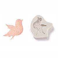 Форма з харчового силікону Finding Молд птах підходиться для харчових продуктів і для рукоділля Сірий 66 мм х 55 мм х 10 мм K032-3