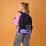 Рюкзак шкільний YES TS-48 Purple Hearts, фото 11