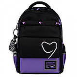 Рюкзак шкільний YES TS-48 Purple Hearts, фото 4