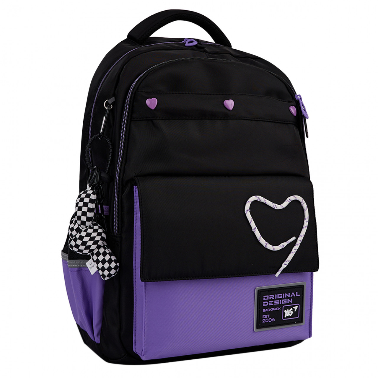 Рюкзак шкільний YES TS-48 Purple Hearts