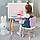 Дитячий столик і стільчик ведмедик рожевий. Столик із шухлядою для олівців і розмальовок, фото 4