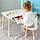 Дитячий столик і стільчик зайчик білий. Столик із шухлядою для олівців і розмальовок 73587, фото 7