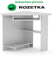 Стіл письмовий СУ-15 білий Компаніт (76х76х74 см), БЕЗКОШТОВНА доставка в точку видачі Rozetka