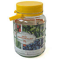 Банка скляна з кришкою, 3 л