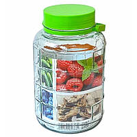 Банка скляна з кришкою, 5 л