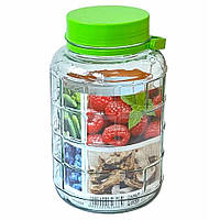 Банка скляна з кришкою, 8 л