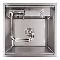 Прихована кухонна мийка Valeso Handmade CM 50х50 з дозатором та змішувачем 5050