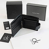 Чоловічий шкіряний гаманець на застібці з затискачем (2088), фото 4