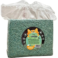 Соєвий наповнювач для туалетів Goldy Cat Tofu, 6 л, м'ятний