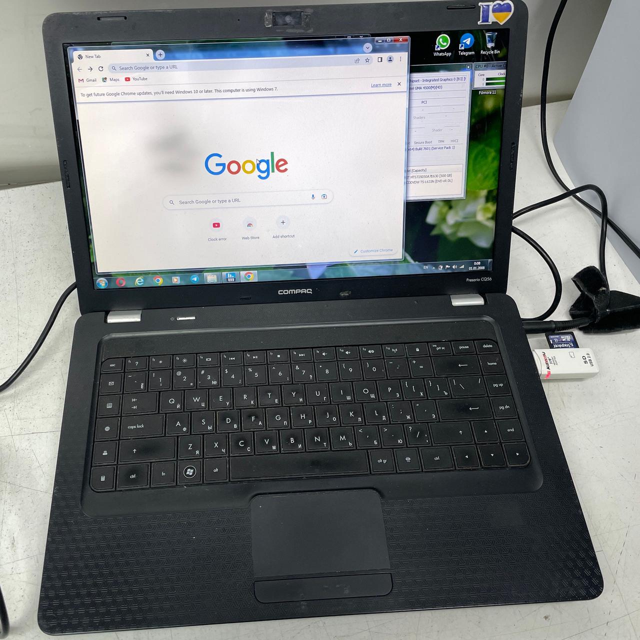 Ноутбук для офісу двоядерний HP Presario CQ56