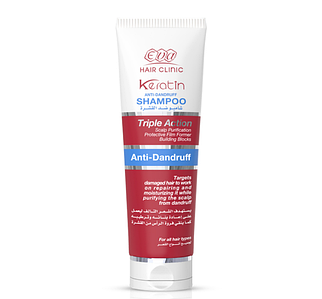 Eva Hair Clinic Keratin Shampoo Dual Action Шампунь з кератином Intensive Repair E-Keratin Єгипет