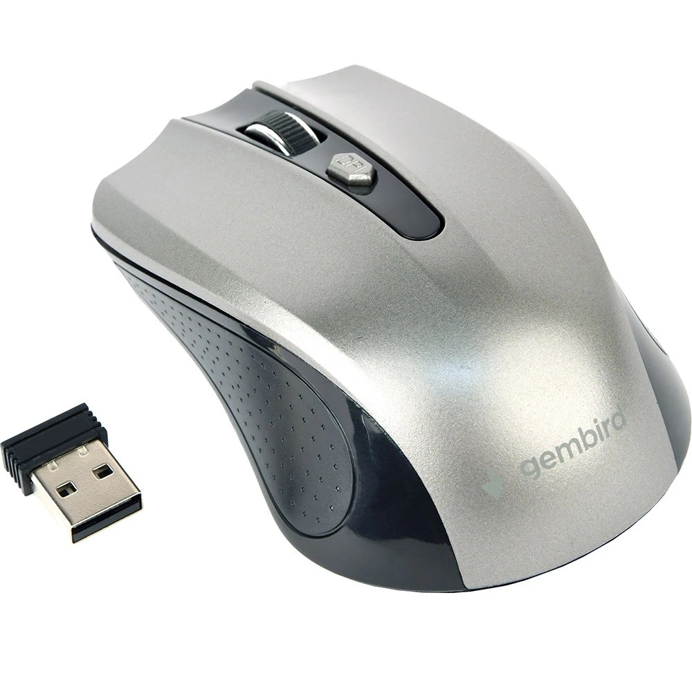 Миша бездротова Gembird MUSW-4B-04-BG Black/Grey USB, фото 1