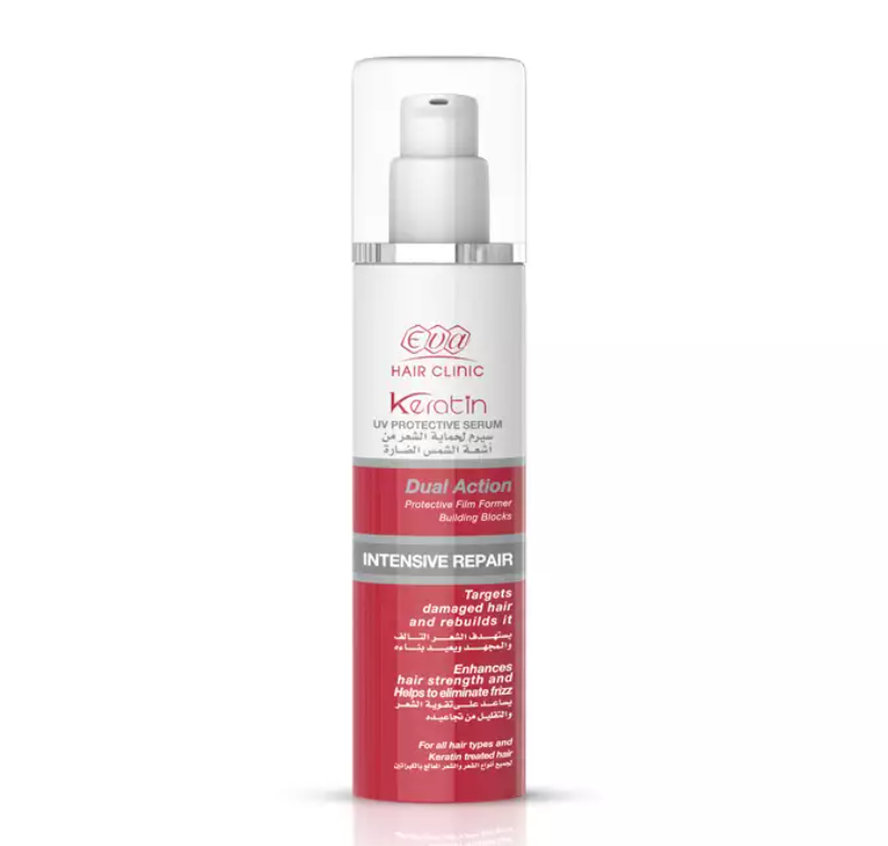 Eva hair clinic e-keratin uv serum ева е-кератин захисна сироватка спф 100 мл Єгипет