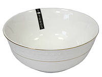 Салатник порцеляновий білий круглий Interos Снігова Королева 20 см (011720-А)