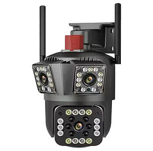 Камера відеоспостереження вулична SIM Solar ptz 6MP camera SD39 Чорна