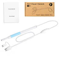 Цифровий Отоскоп Бороскоп USB 3в1 HD – Ендоскоп для Телефону та Смартфону B5B