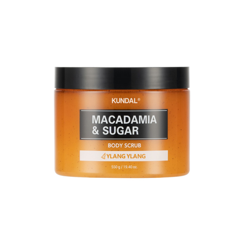 Скраб для тіла цукровий іланг-іланг Kundal Macadamia&Sugar Body Scrub Ylang Ylang 550 гр., фото 1