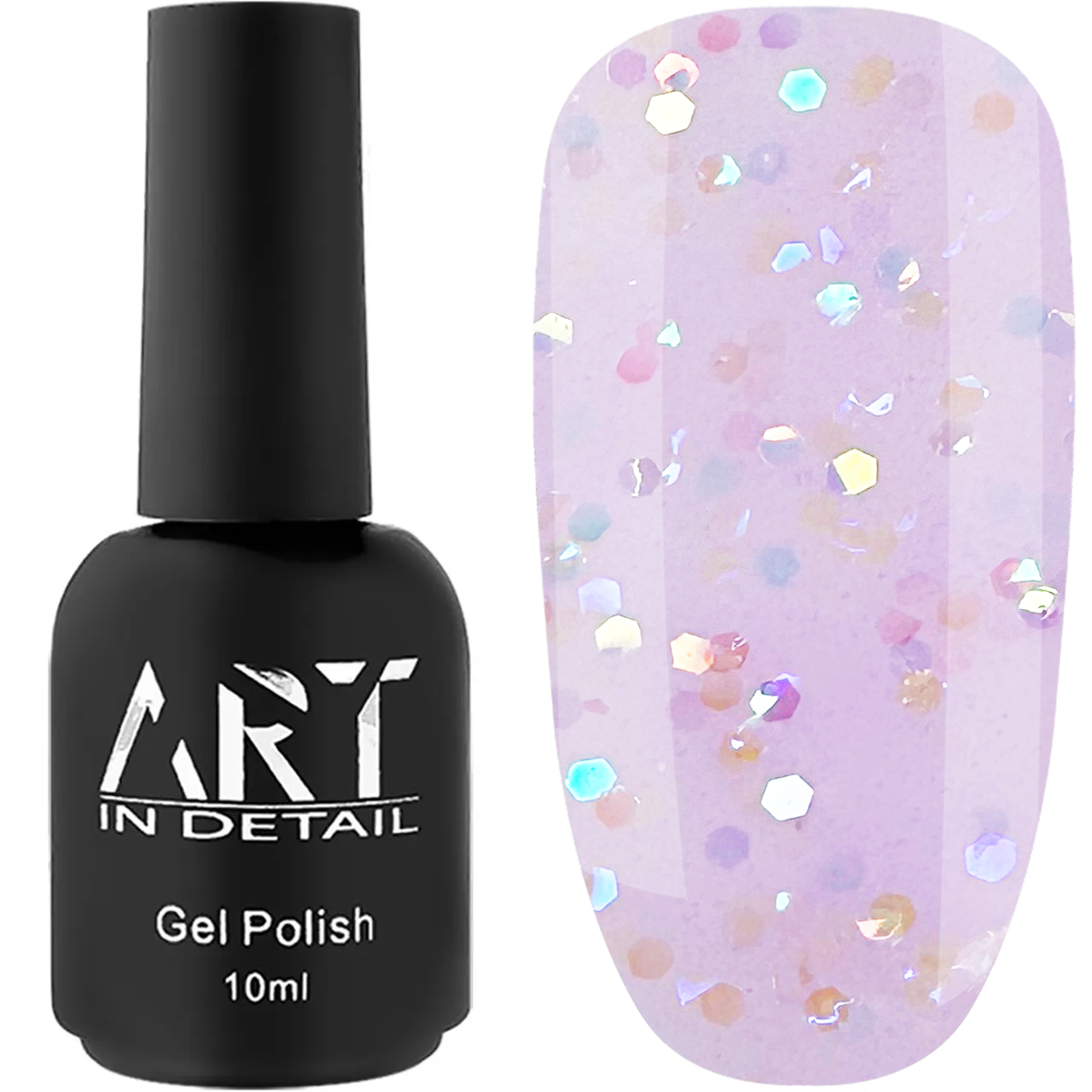 База із шестигранниками ART IN DETAIL Miracle Base №004, 10 мл бузкова голограма