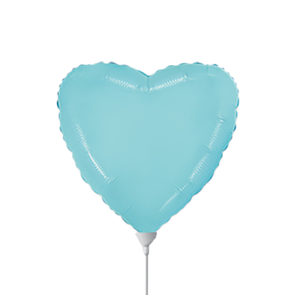 9" FLEXMETAL-ФМ 012 СЕРЦЕ Пастель Блакитне | Baby Blue, фото 1