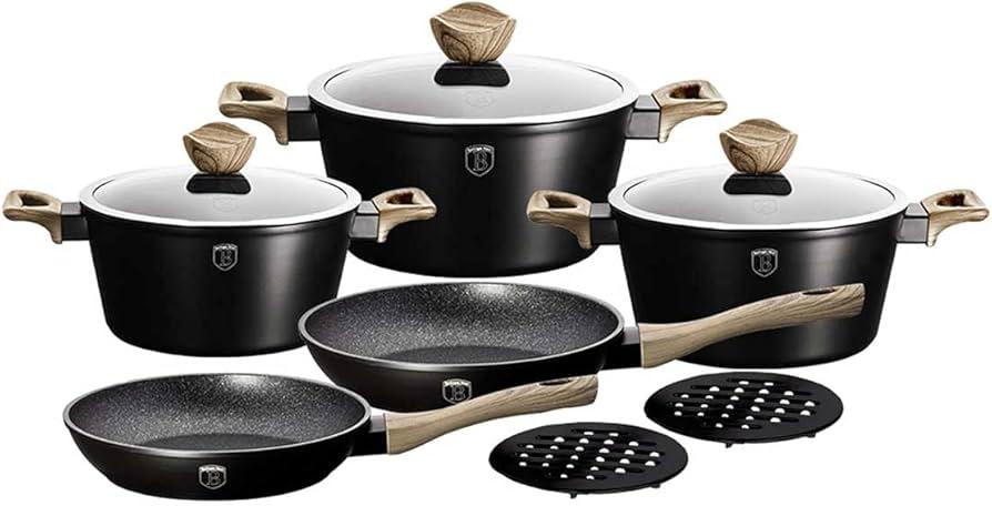 Набір посуду 10 предметів Berlinger Haus Ebony Maple Collection BH 1533