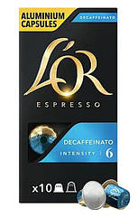 Кава мелена в капсулах  L’OR Espresso Decaffeinato 52г