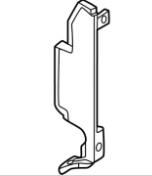 Захист радіатора боковий лівий Nissan Ariya (22-) 92185-5MP0A, фото 3