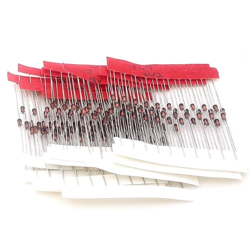 Стабілітрон скляний 3.3-30 В 1/2 Вт діод Зеніра 140 шт (002368), фото 1