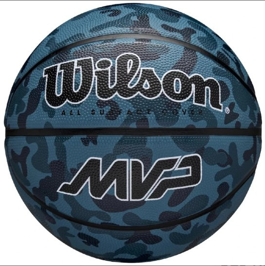 М'яч баскетбольний Wilson MVP Camo Basketball розмір 5, 6, 7 гумовий для вулиці-зали (WZ3018702XB5)