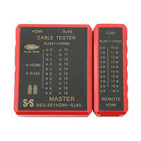 Тестер HDMI кабелю крученої пари RJ45 NSS-681 (001937)