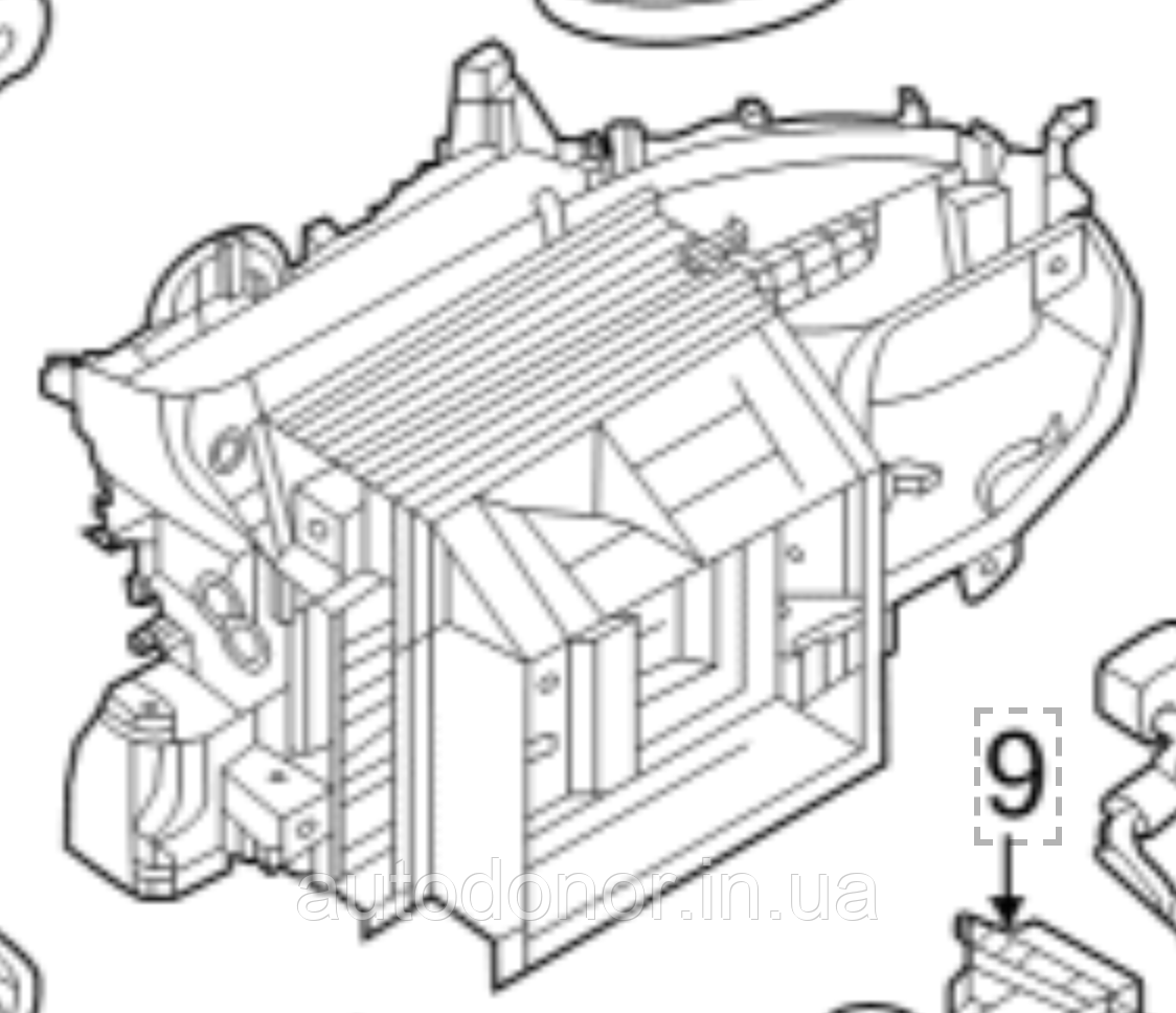 Обігрівача салону Nissan Ariya (22-) 27210-5MS4A