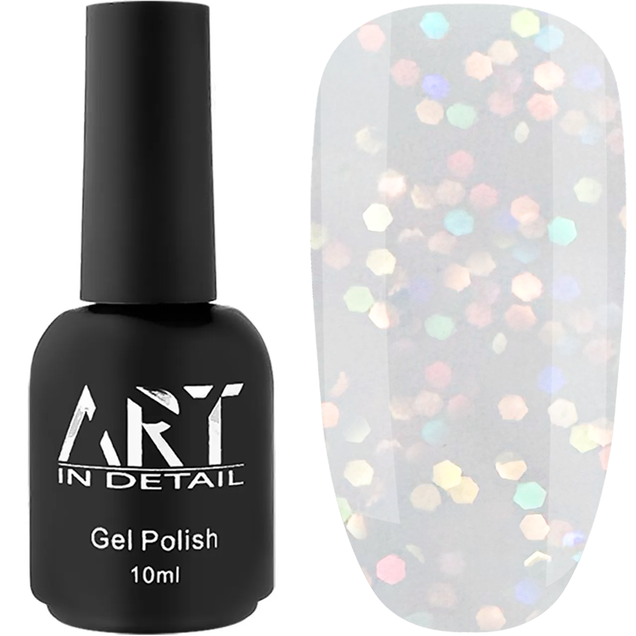 База із шестигранниками ART IN DETAIL Miracle Base №002, 10 мл напівпрозора молочна голограма