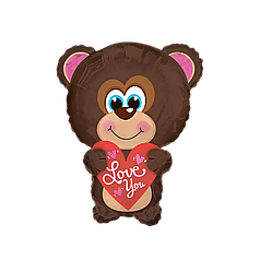 Фігура CTI-СТ001 Ведмедик коричневий з серцем (УП)