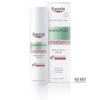 Сироватка для обличчя Eucerin Dermo Pure потрійної дії для проблемної шкіри 66862, 40 мл