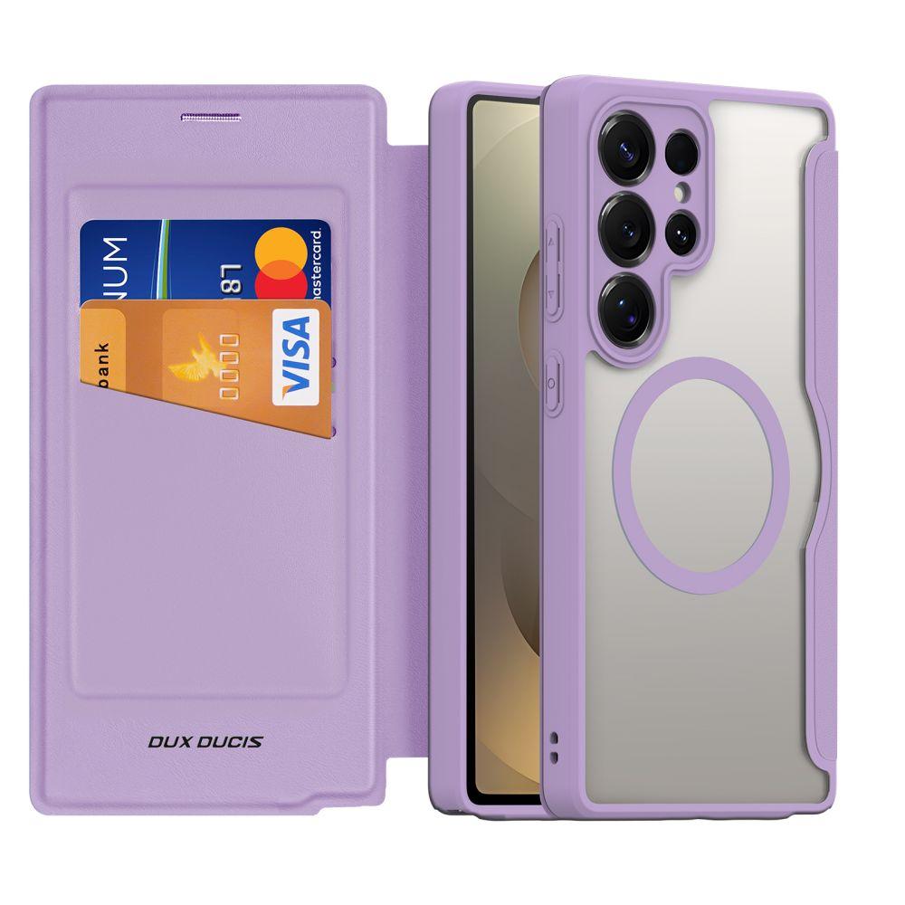 Чохол-книжка Dux Ducis Skin X Pro with MagSafe для Samsung Galaxy S25 Ultra 5G (S938) Колір Purple Pink, фото 1